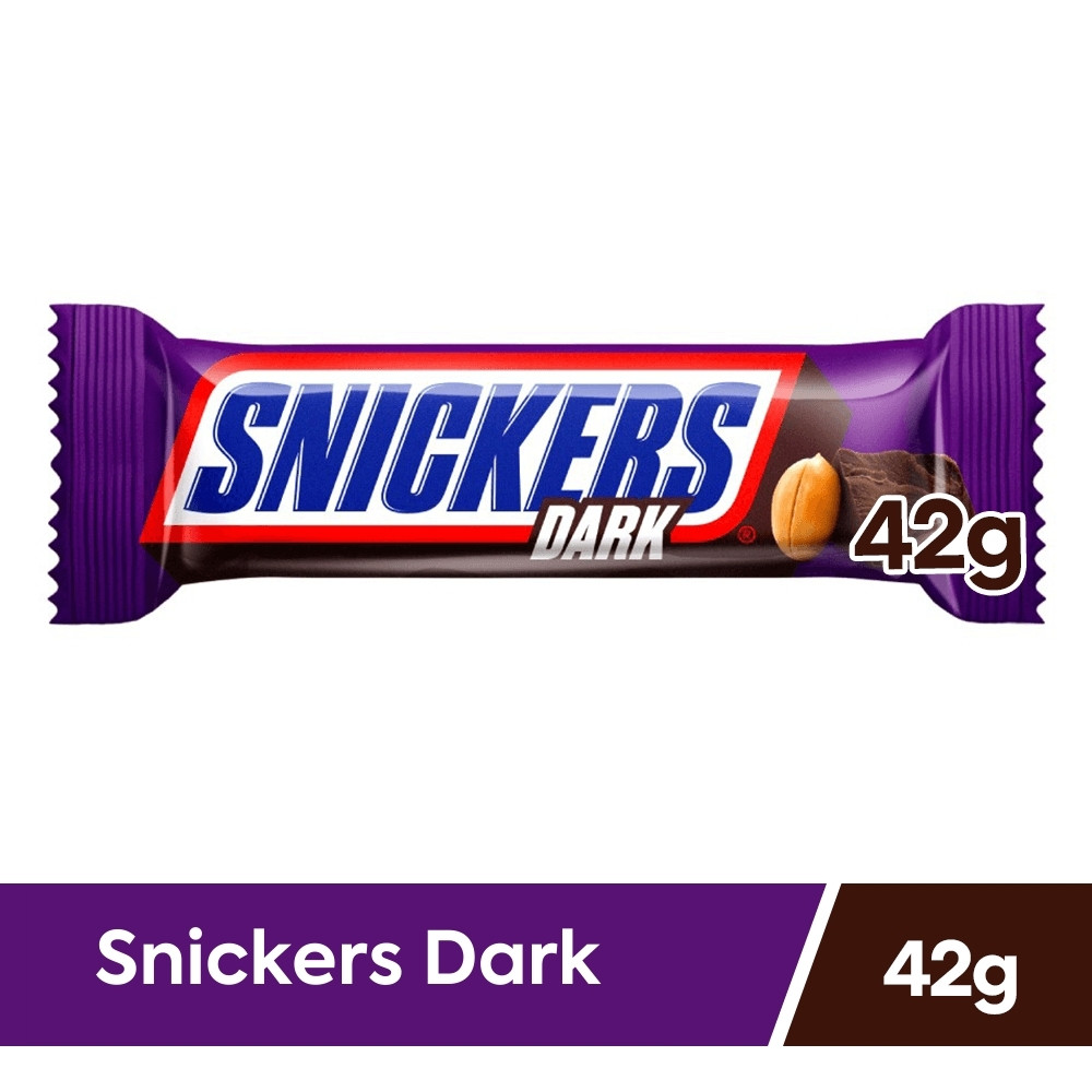Chocolate Snickers Dark Meio Amargo Individual 42g