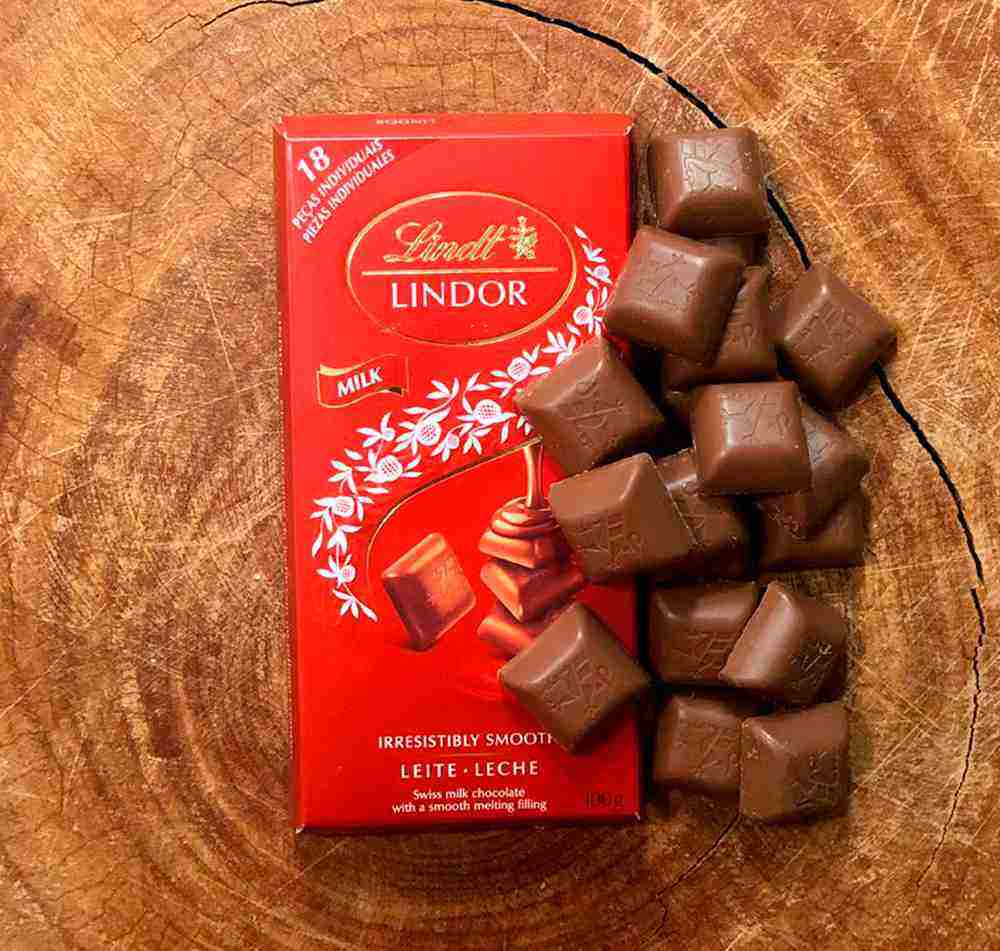 Chocolate Suíço ao Leite, Lindt Lindor, 1 Tablete de 100g