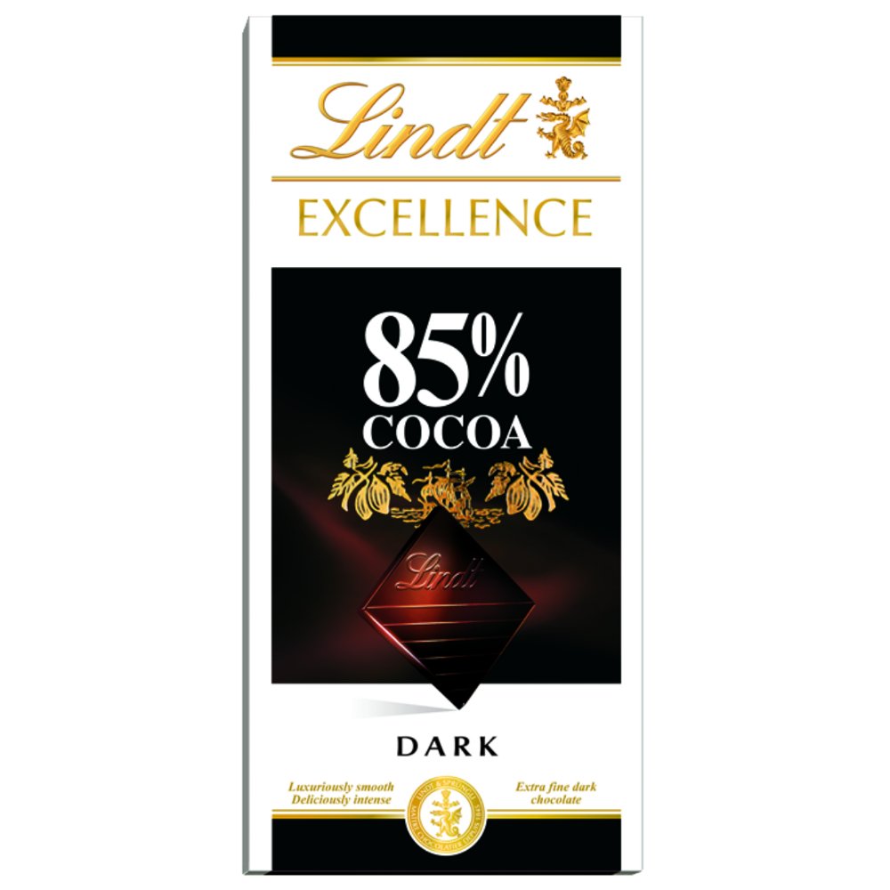 Chocolate Suiço, Lindt Excellence, 85% Cacau, 1 Barra