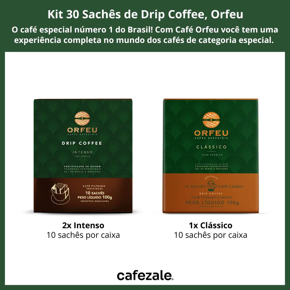Drip Coffee, Café Orfeu, 30 sachês