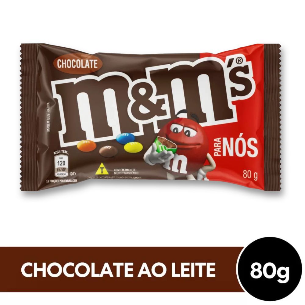 M&amp;Ms Chocolate ao Leite Para Nós Mars 80g