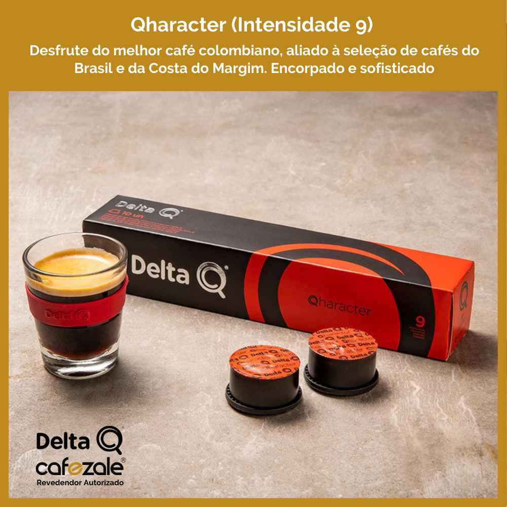 10 Cápsulas Delta Q®, Café Qharacter Intensidade 9
