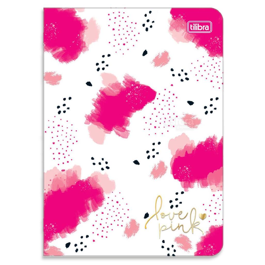 Caderno Grampeado Love Pink 32 Folhas TILIBRA