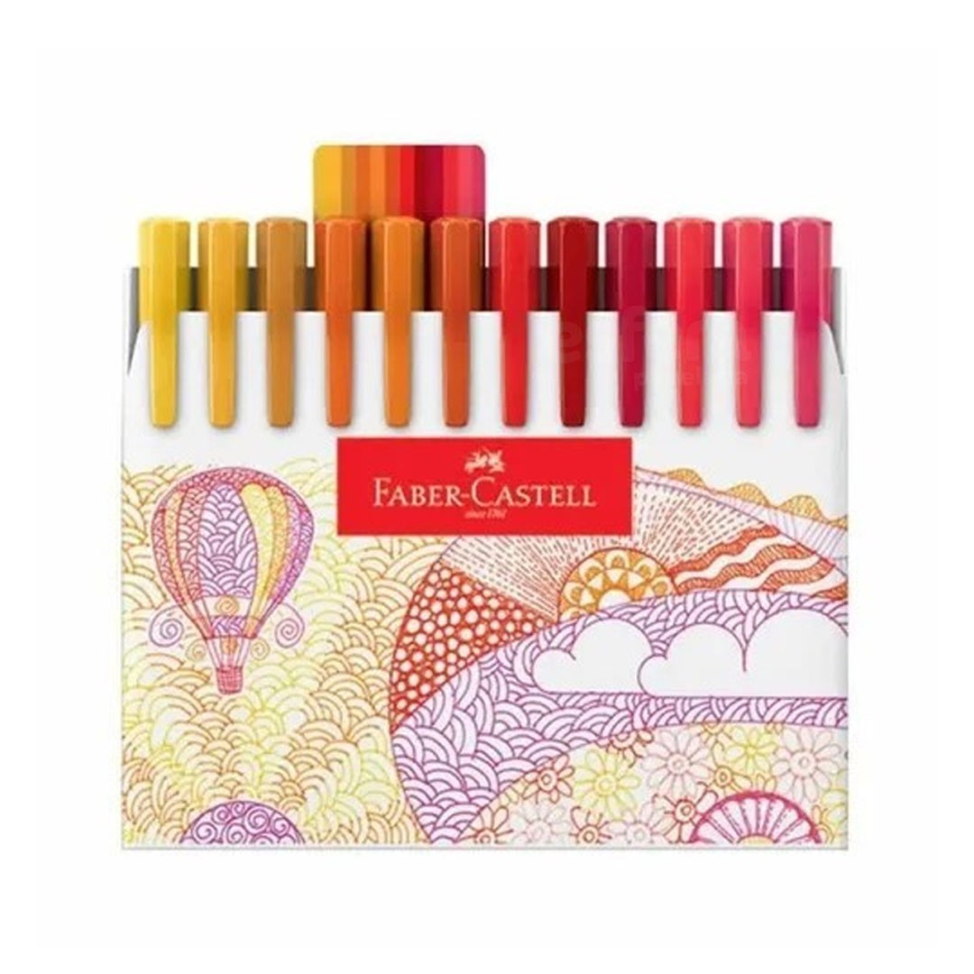 Caneta Hidrográfica Fine Pen Colors Estojo com 48 Cores FABER-CASTELL