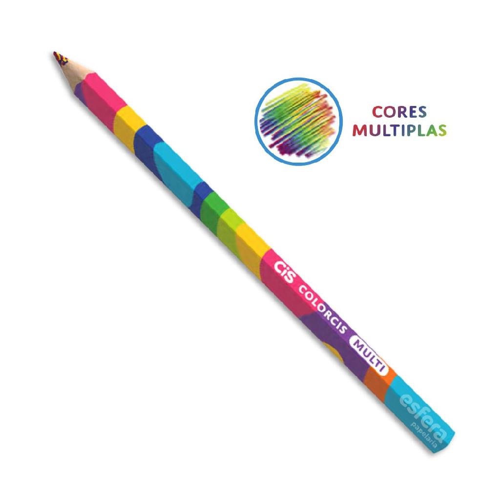 Lápis de Cor Multi Colorcis Jumbo CIS