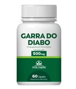 GARRA DO DIABO 500MG 60CAPS - UNIÃO VEGETAL