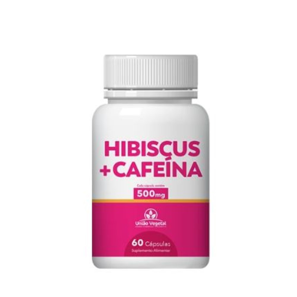 HIBISCUS E CAFEÍNA 60 CAPS 500MG - UNIÃO VEGETAL