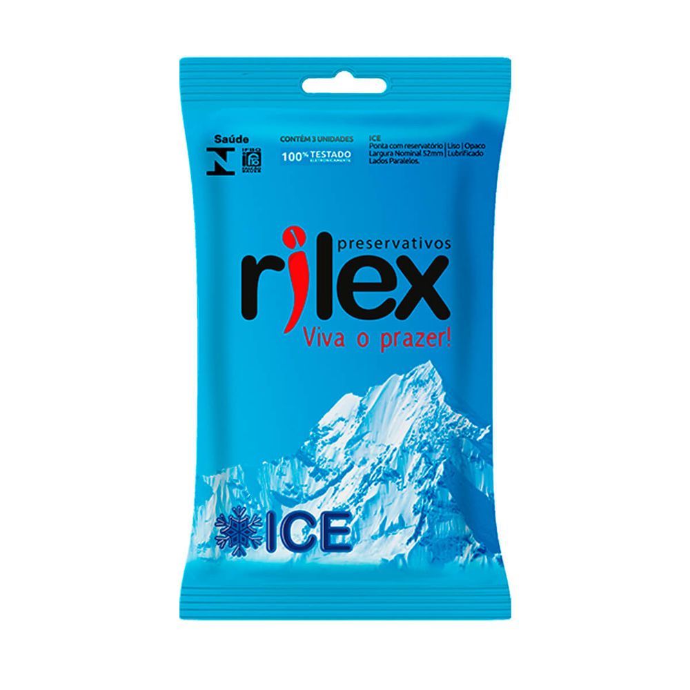 PRESERVATIVO MASCULINO ICE C/3 RILEX