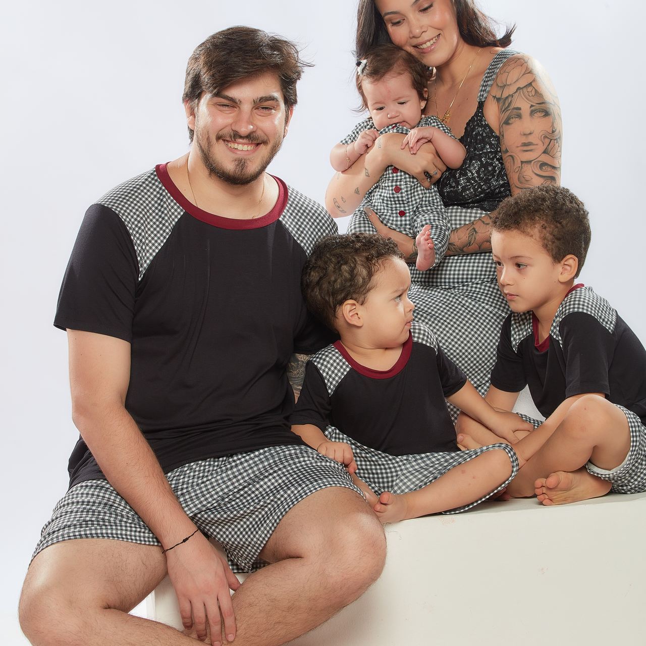 Pijama masculino família vichy