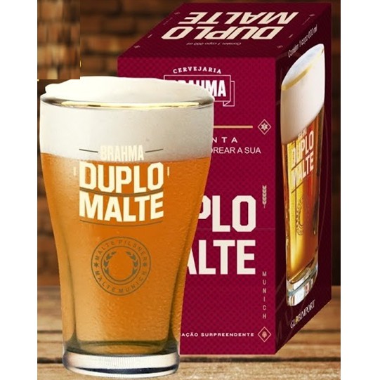 Copo para cerveja 425ml duplo malte Globimport