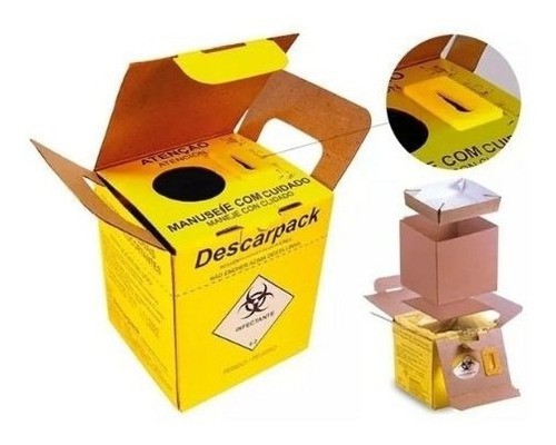 Caixas Coletoras Material Perfurocortante 1,5L Descarpack 5 Uni