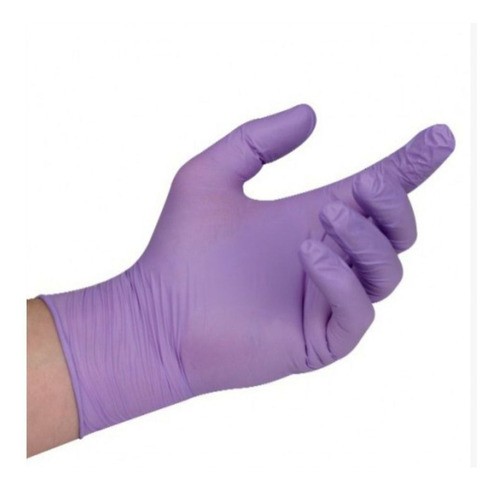 Luvas de Procedimento Nitrílica Azul Violeta Medix Sem Pó 100 Unidades