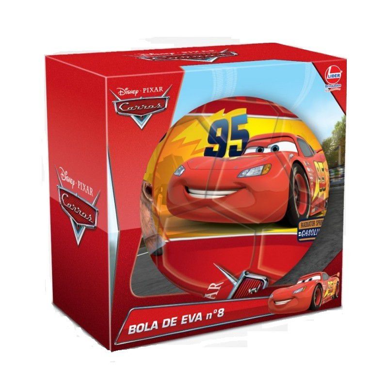 Bola de EVA Nº 8 Disney Pixar Carros - Lider Brinquedos