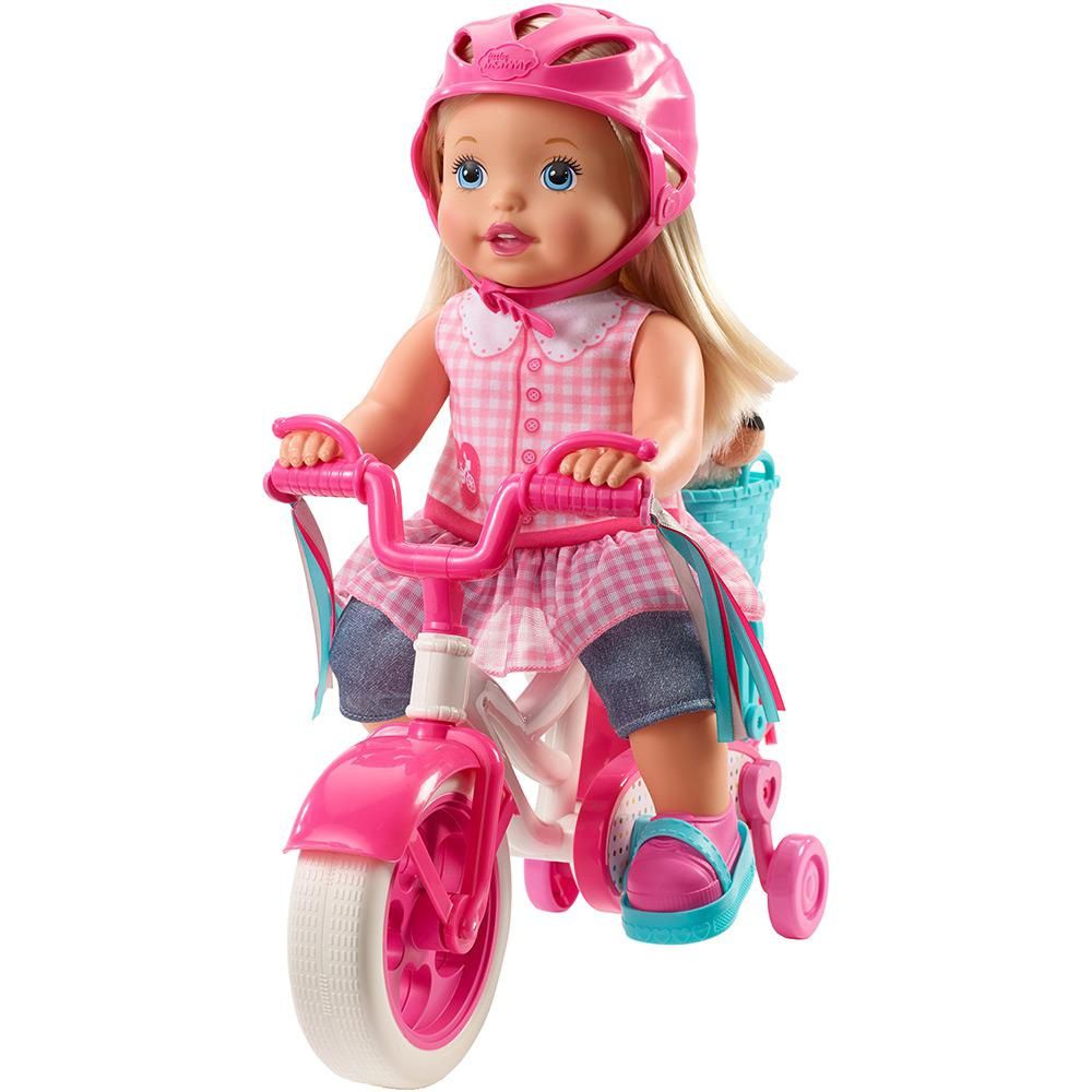 Boneca Little Mommy Meu Primeiro Passeio com Bicicleta - Mattel
