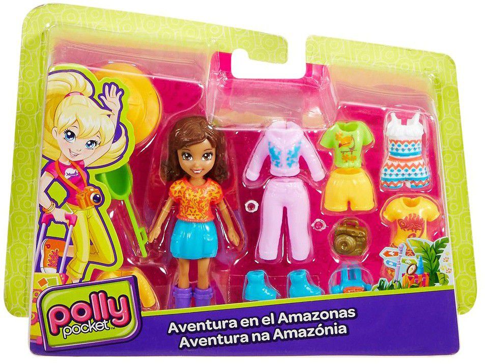 Boneca Polly Pocket Aventura na Amazónia / Passeio em Nova Iorque - Mattel