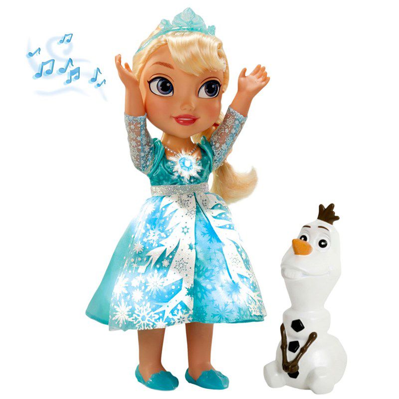 Boneca Princesa Elsa Neve Brilhante de Luxo Disney Frozen - Sunny