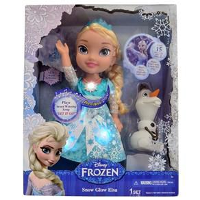 Boneca Princesa Elsa Neve Brilhante de Luxo Disney Frozen - Sunny