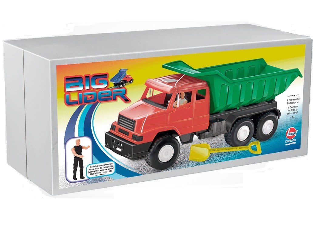 Caminhão Basculante Big com Motorista Sortidos - Lider Brinquedos