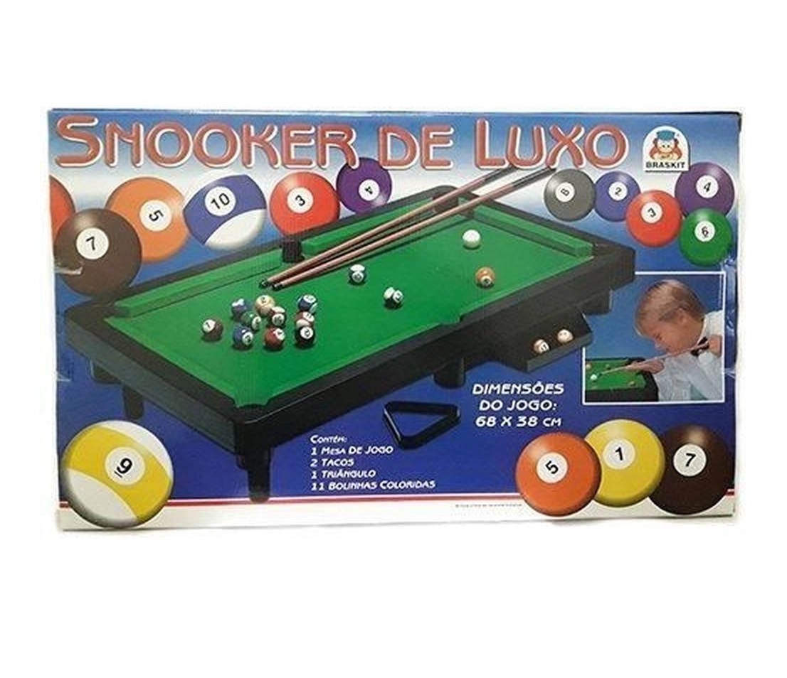 Mesa Snooker de Luxo - Braskit