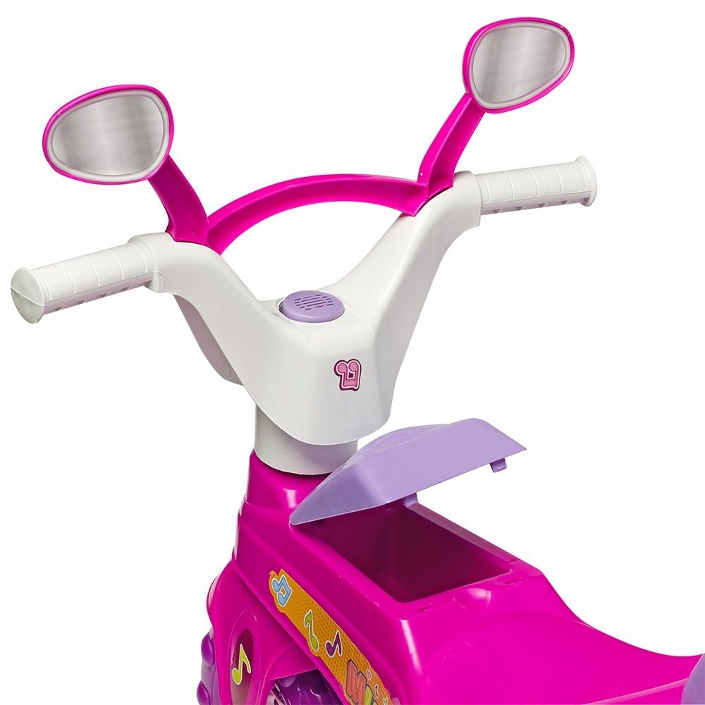 Triciclo Infantil Baby Music com Empurrador Rosa - Cotiplás