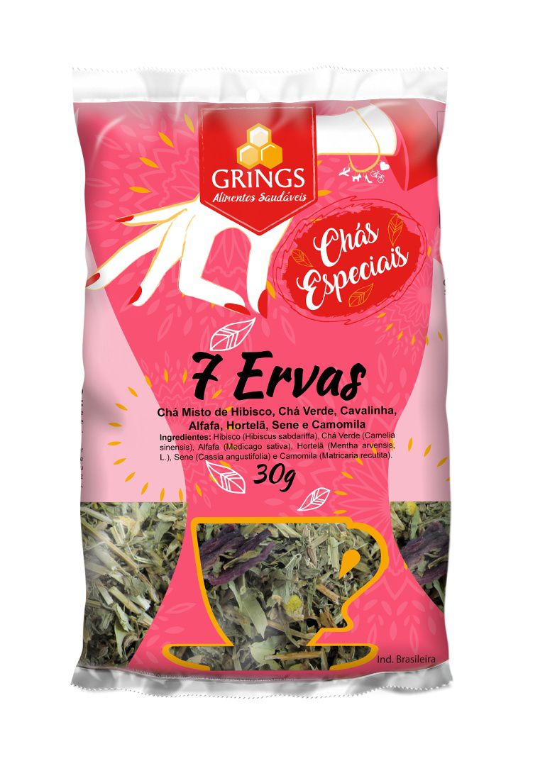 Chá 7 ervas 30g - Grings