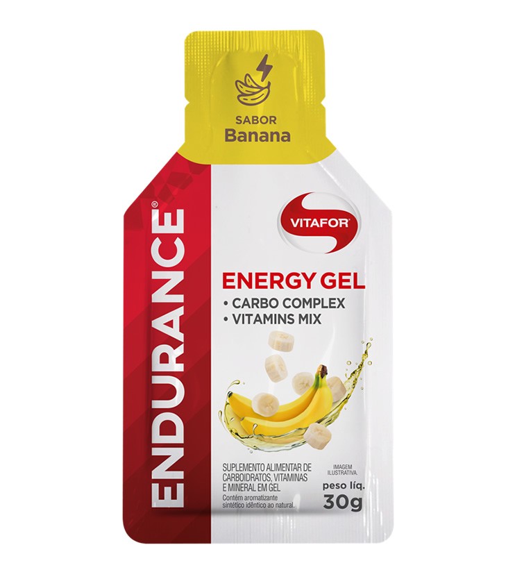 Endurance Energy Gel Sabor Banana Sachê 30g - Vitafor