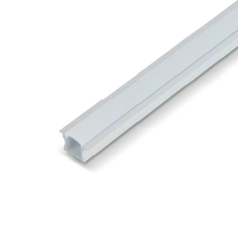 Perfil LED de Embutir para Fita LED em Alumínio e PP Branco Texturizado 24x15MM