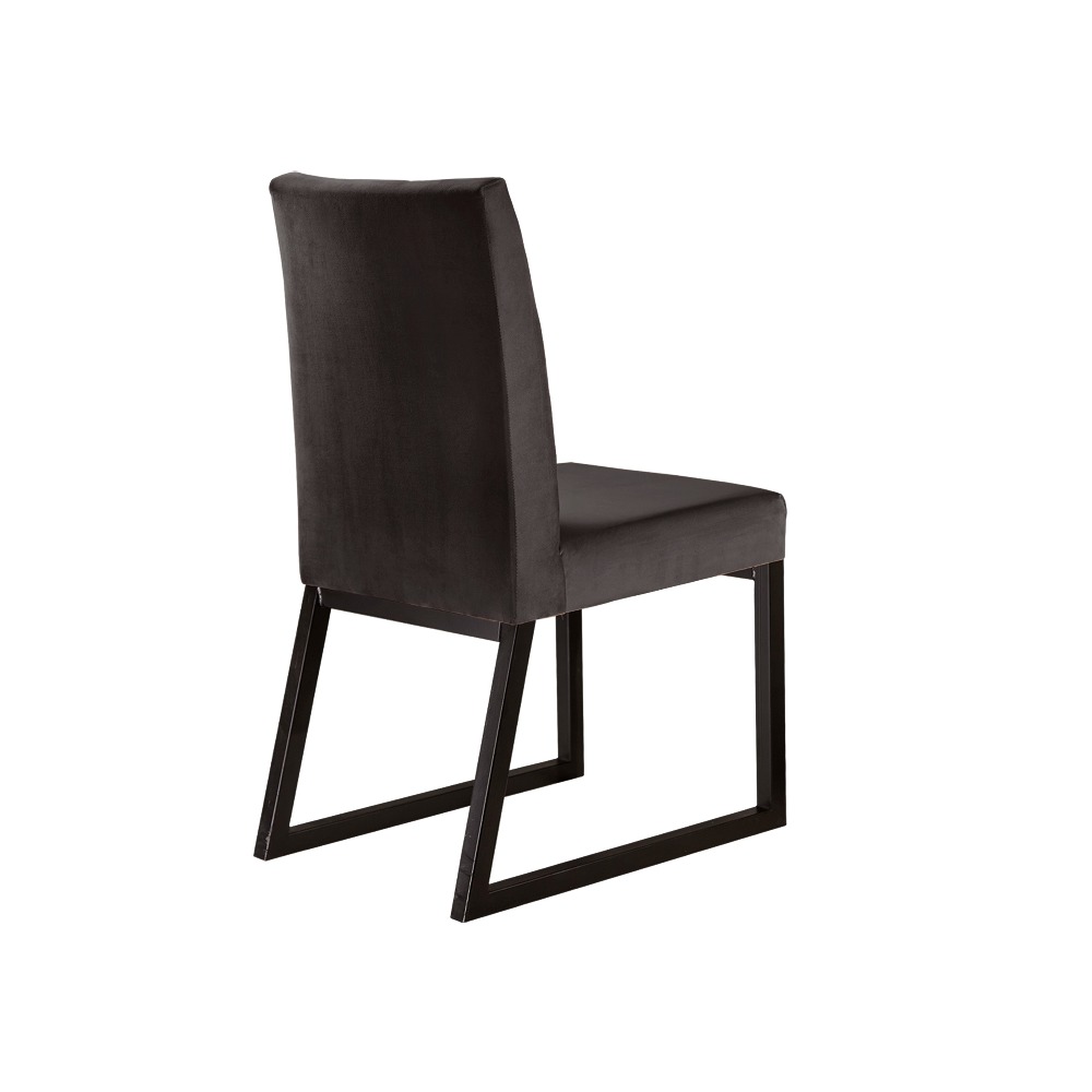 Conjunto 2 Cadeiras Atena Café/Veludo Marrom - MAIS DECOR