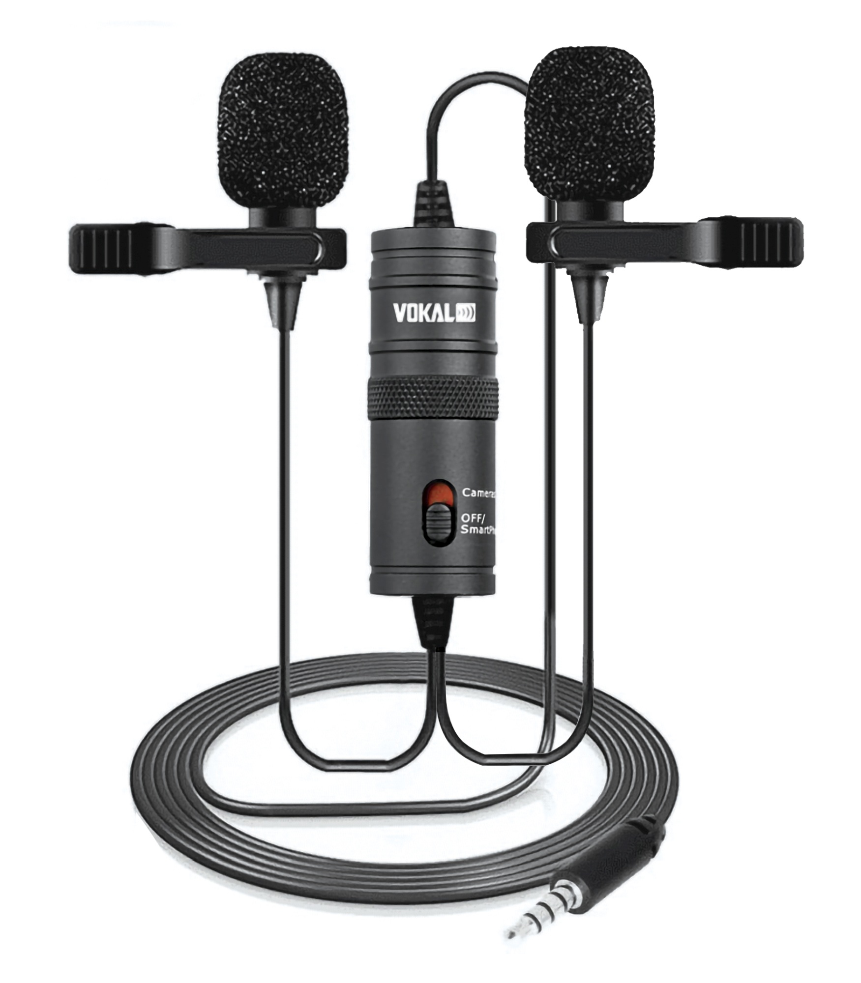Microfone Vokal Slm20 Lapela Duplo Para smartphone