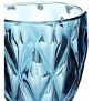 Copo Taça Bico De Jaca Vidro Para Vinho Água Diamante Azul