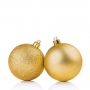 Kit 5 Bola Grande Decorativa Dourado Enfeite Árvore Natal 