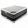 Cama Box King Size (Box + Colchão) Prorelax Safira 193x203 Molas Ensacadas Pillow Top Viscoelástico - Foto 0