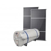 Kit Aquecedor Solar Com Boiler 400 Litros Desnível + 2 Placas 2x1m Vidro Termo Endurecido Cobre Unisol