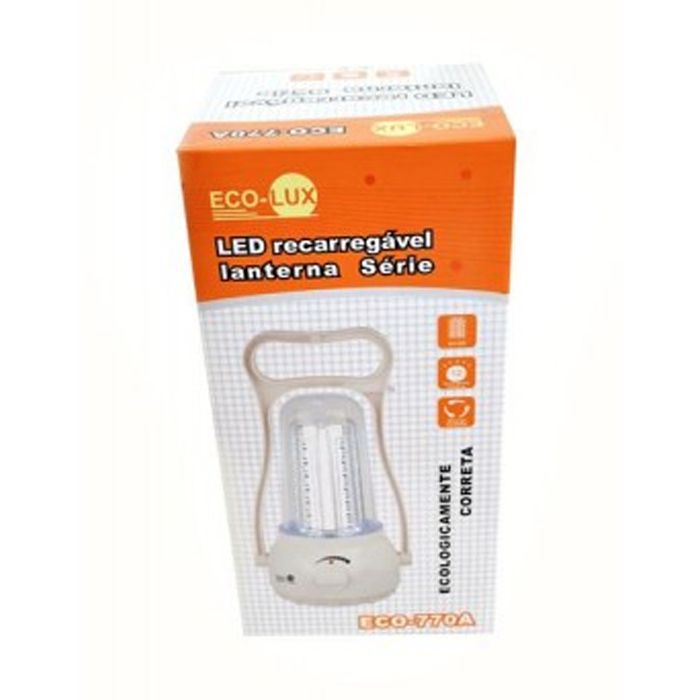 Lampião Eco Lux 770A (39 Leds, Recarregável)