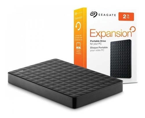 Hd Seagate Externo Portátil Expansion USB 3.0 2TB Preto STEA2000400