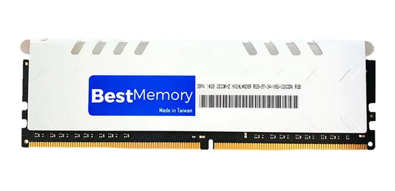 Memória Ram Best Memory Ddr4 3000MHz 16GB White BT-D4-16G-3000D
