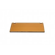 Porta Shampoo Reto em Vidro Bronze Lapidado - Aquabox  - 30cmx14cmx8mm