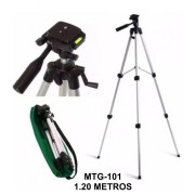Tripé Suporte de Celular e Câmera Fotográfica 1,20m MTG-101