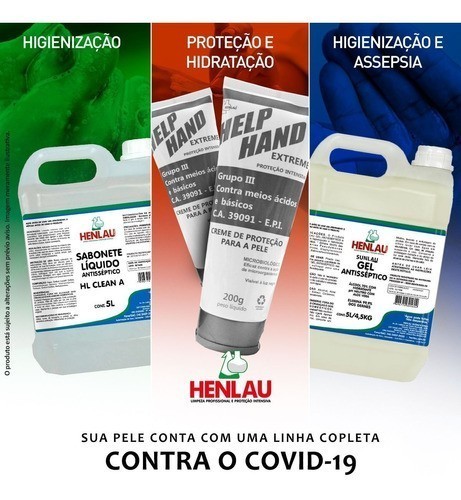Help Hand extreme creme hidratante de proteção contra o COVID-19 500g