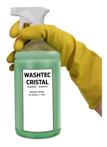 Washtec Cristal - Shampoo automotivo de lavagem a seco - Limpa e encera - 1 litro - Henlau