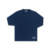 Camiseta Infantil com Proteção Solar UV 50+ Unissex Manga Longa Azul Marinho Vitho