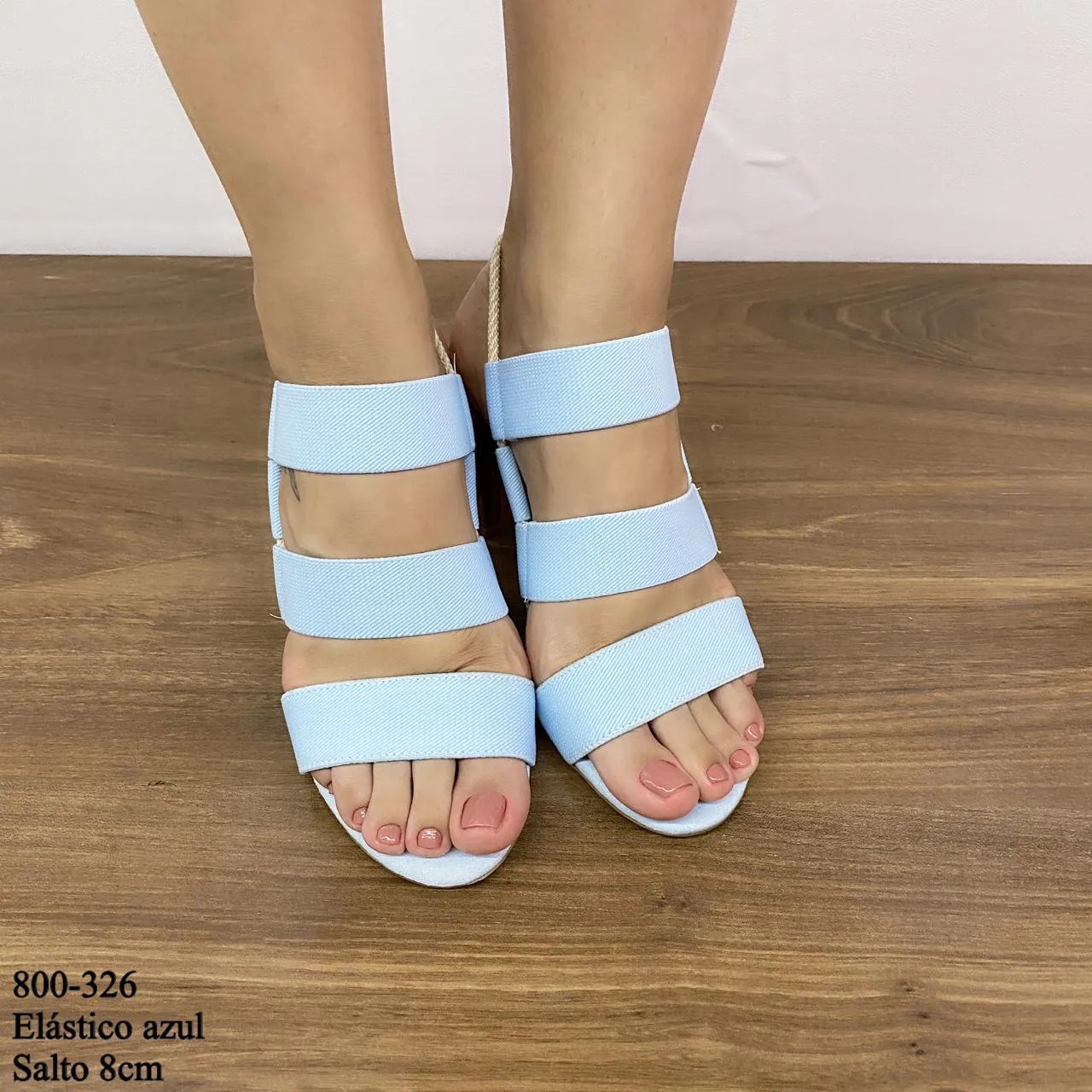 Sandália Azul com Elástico | D-12.000-326