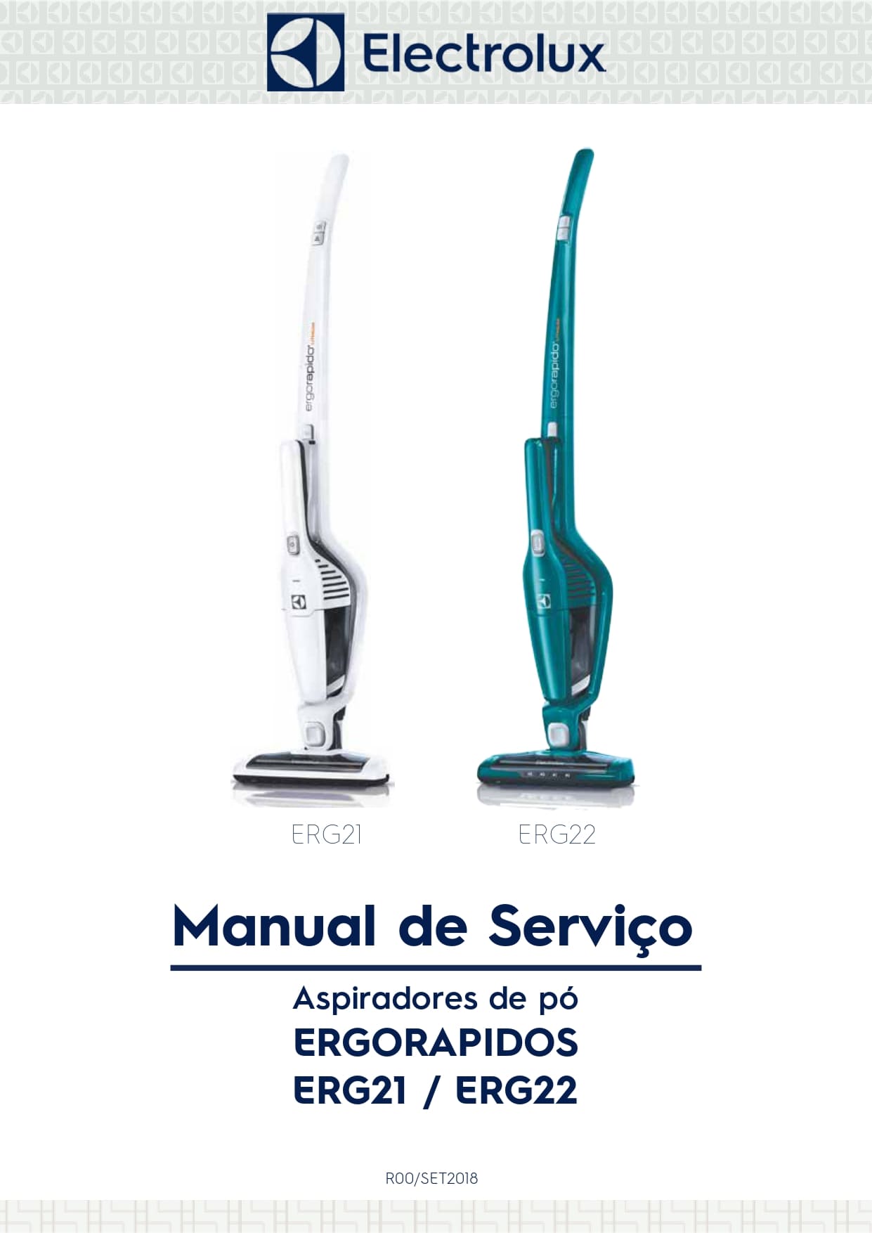Manual de Servico Aspirador Electrolux ERGO RAPIDO ERG21 e ERG22