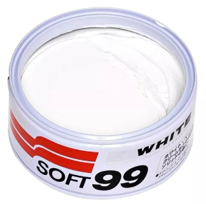 Combo Soft99 Cera Branco White Cleaner 350g + Brinde Glaco