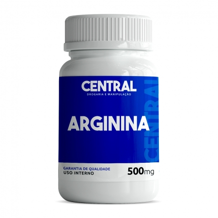 Arginina 500mg - 90 cápsulas