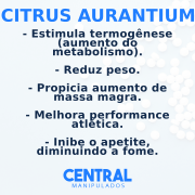 Citrus Aurantium 500mg - 120 cápsulas - Auxilio como Acelerador do Metabolismo e antioxidante