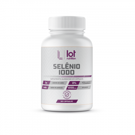 Selênio 300mcg + Iodo 900mcg 60 cápsulas Lot Nutrition