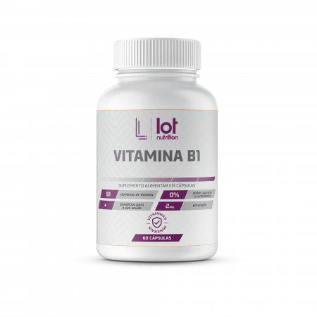 Vitamina B1 Tiamina 60 cápsulas Lot Nutrition