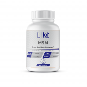 MSM Metilsulfonilmetano 400mg 60 Triptofano 60 cápsulas Lot Nutrition