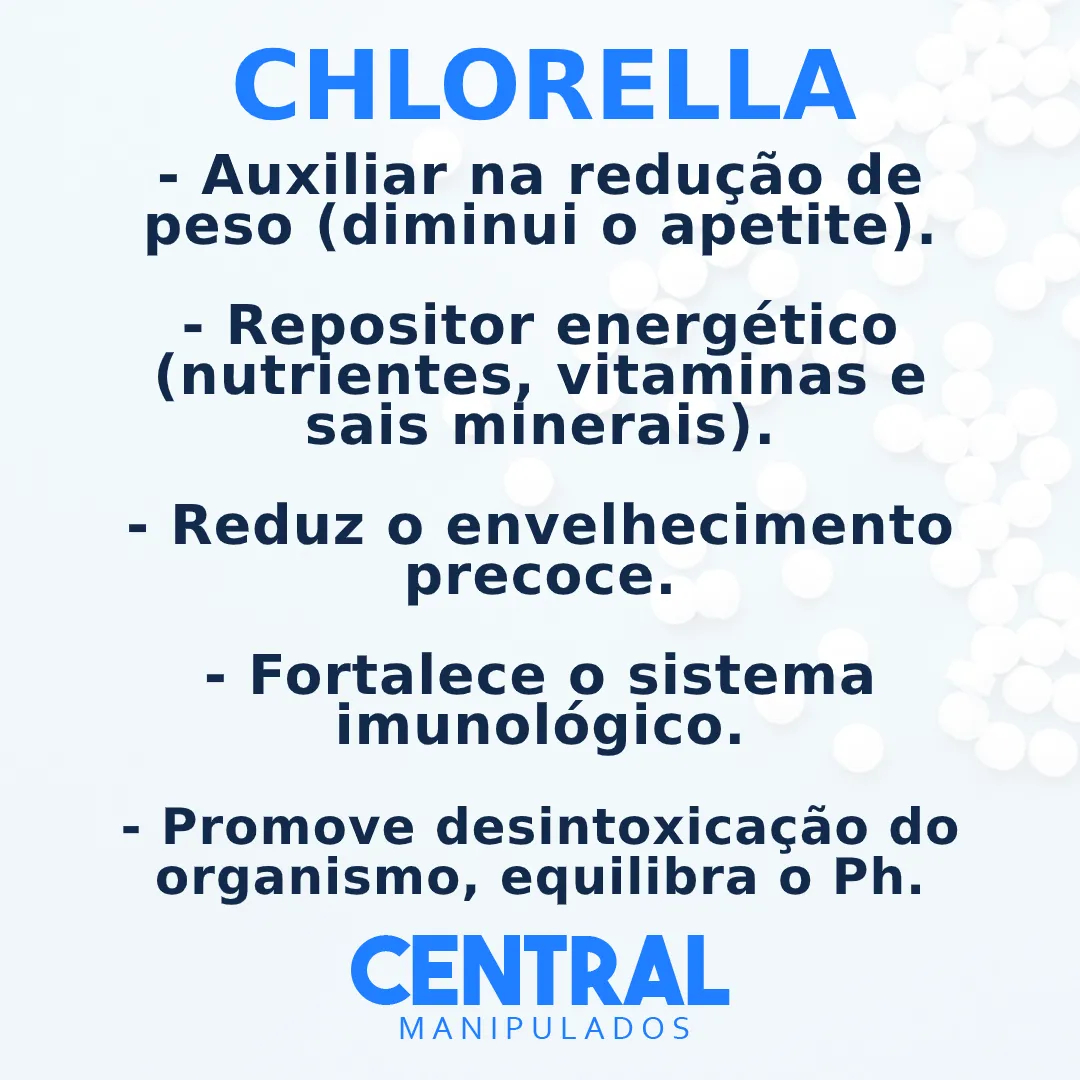 Chlorella 500mg - 60 cápsulas